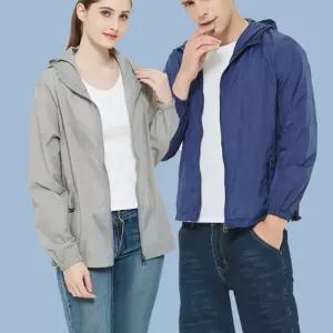 남녀 경량 후드 바람막이 1P 가벼운 집업 야상 커플
