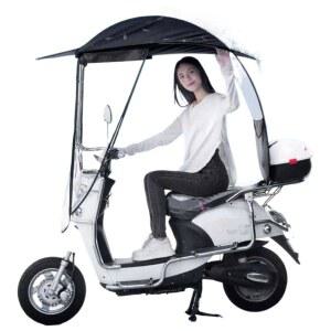 자전거 지붕 캐노피 차양막 골프카 자전거지붕 비가림막 덮개 모자챙 블랙 세발