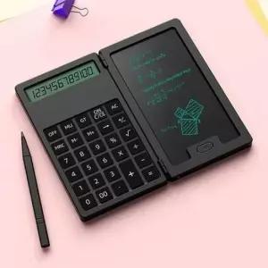 [문구/오피스] 휴대용 접이식 전자 메모패드 손쉬운 계산기 미니 메모기기