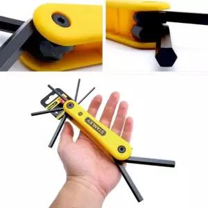 휴대 간편 스탠리 고급 공구 육각 접렌치 7p 세트 육각접렌치