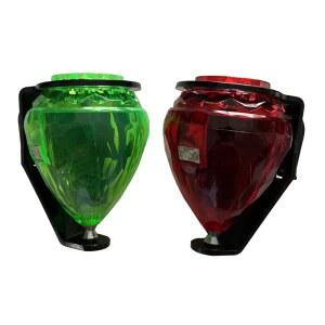 스피닝 탑 트롬포 세트 2팩 플라스틱 u2013 견고한 스틸 포인트로 안정성 향상 초급 및 중급자에게 이상적입니다 (색상은 다양할 수 있음) 다양한 색상