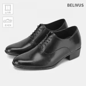 빌리버스 남자 소가죽 옥스포드 정장 구두 수제화 키높이 단화 GS270