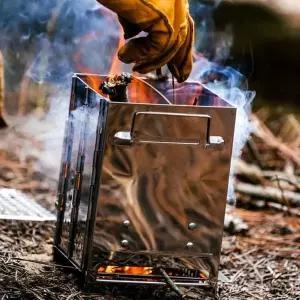 캠프파이어화로대 접이식 그릴 감성 돋보이는 미니화로대