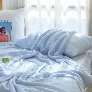 [콩심팥심]이불베개세트 쿨쿨 냉감이불 이불 베개 슈퍼싱글 SS (블루) (베개솜