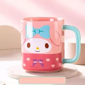 산리오 마이멜로디 투톤 사각 머그컵 400ml