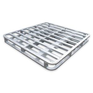 철제 파렛트 고강도 적재 발판 화물 나일론휠 보관박스 단일 팔레트 운반 마트