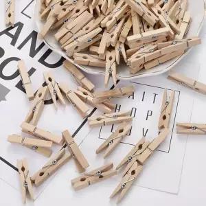 미니 나무 집게 다이어리 악보 다꾸 문구용 대형 100P 노트 미술 원목 포토 인테리어 폴라로이드 사진 클립