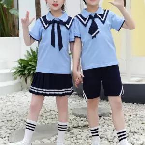 스카이블루 마린네이비 하복 교복세트 유치원 합창단.