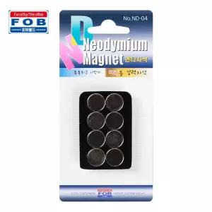 포비 초강력 네오디움 원형 자석 ND-04 12mm 3T 8개입