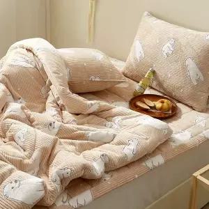 국내생산 폴라베어 착번 밍크 극세사 침구 3color 밴딩 패드 SS