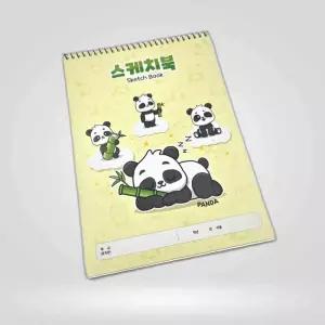 16절 사이즈 종합장 105g 2000 36매 스케치북 판다 유치원선물 미술준비물 신학기준비물