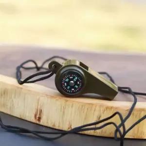 TC2 목걸이형 나침반 호루라기 안전용품 호신용 휘슬