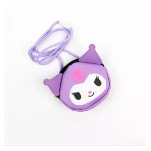 귀여운 산리오 캐릭터즈 페이스 목걸이지갑 쿠로미