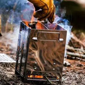 캠프파이어화로대 접이식 그릴 감성 돋보이는 미니화로대