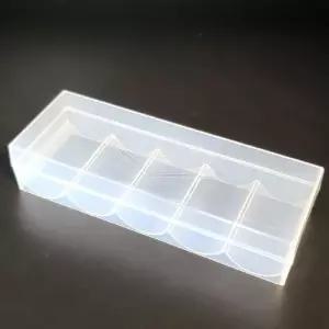 뚜껑형 포커칩 100PCS 보관 투명케이스
