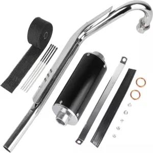 HTBCCHB 고성능 28MM 배기 머플러 소음기 헤드 파이프 세트 중국산 70cc 110cc 125cc SSR 타오타오 SDG