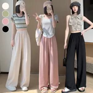 여성 챠르르 날씬해보이는 데일리 쿨링 와이드팬츠