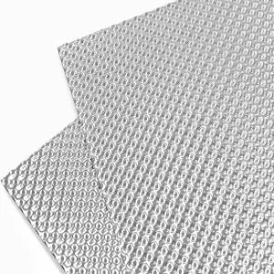 아그사운드 배기 열 차단 자동차 16 x13 2팩 엠보싱 알루미늄 키트 스테인리스 스틸 지퍼 타이 케이블 금속