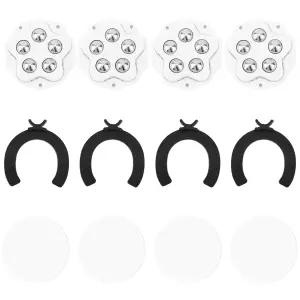 Gosknor 4pcs 자체 접착식 미니 캐스터 휠 소형 360도 회전 가구 무버 슬라이더 가전 조리대 롤러 주방