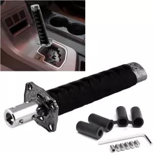 KBAEY 사무라이 검 변속 노브 자동차 카타나 수동 변속기 기어 핸들 대부분의 차량용 범용 알루미늄 합금