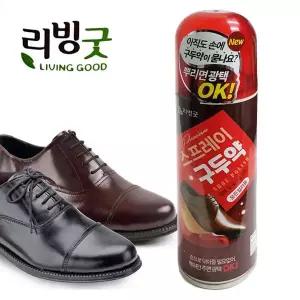 [골드스마일]전컬러용 뿌리는 스프레이 구두약광택제 가죽보호 구두광택제