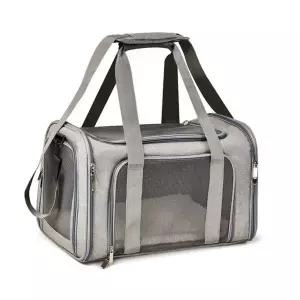 코코페토 강아지 이동 가방 그레이 고양이 슬링백 이동장 케이지