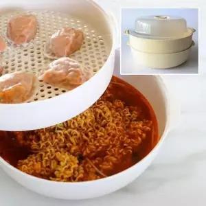 ksr 티본 대형찜기+스팀찜기1단세트 전자레인지 스팀 멀티