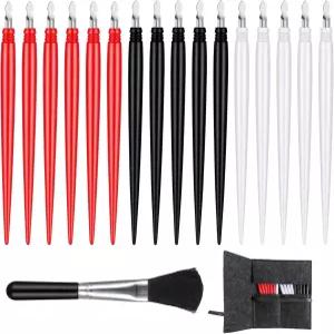 18피스 스크래치 아트 도구 드로잉 세트 색칠 펜 스타일러스 가방 깨끗한 브러시 포함 페이퍼 페인팅 보드