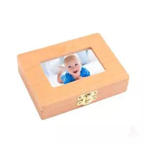 아기 유치 젖니 탯줄 보관 천연 원목 사진 삽입 기념 보관함 육아 성장 기록