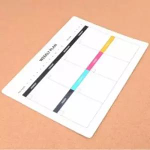 [문구] 메모보드 주간계획표 A4 탈부착형 스케줄러 월간주간 플래너 노트