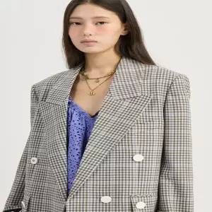 [Atelier] Pocket Button Double Check Jacket  (beige) LFJAM25820BEX