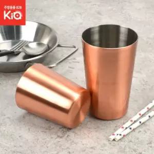 동믹싱컵 300ml 커피컵 맥주잔 앤틱 까페 스텐 물컵