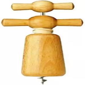 프란마라 3015-BU 비치우드 리버스 헬릭스 스타일 양손 비스트로 코르크스크류 오프너