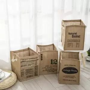 [생활] 패브릭 빈백 빨래통 수거함 미니 정리함