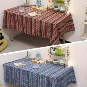 2색 1개 140x90 인디언 패턴 테이블보 식탁 캠핑 파티 식탁보 식탁