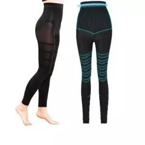 나선형 무늬 슬림 압박 타이즈 무발 스타킹 사계절 종아리압박스타킹 무발압박스타킹