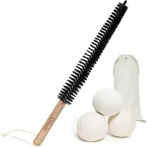 16.5인치 건조기 통풍구 클리너 키트(양모 볼 3개 포함) 화재 예방 및 빠른 건조를 위한 보푸라기 제거