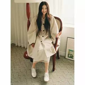 (에잇세컨즈) [연주 PICK] 볼륨 실루엣 롱 트렌치 코트  베이지 35633TWC1A