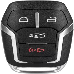 Guteauto 키포브 커버 교체 4 버튼 쉘 케이스 M3N-A2C31243300 164-R7989 포드 엣지 / 퓨전 티타늄 머스탱