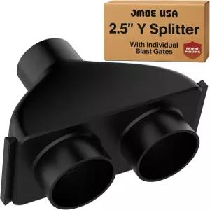 Jmoe USA 2.5인치 상점 Vac Y 커넥터 스플리터 개별 블래스트 게이트 포함 먼지 수집 호스 리지드 장인