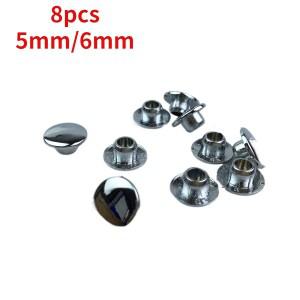 샤프 쿨 EN 핸들 커버 장식 스쿠터 백미러 나사 실버 M6 M5 8 개