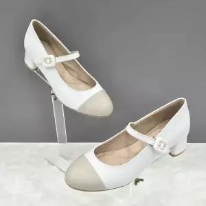 [탠디]여성 스트랩 포인트 미들힐 X2HF50DI14 WHITE 1SD_JJ