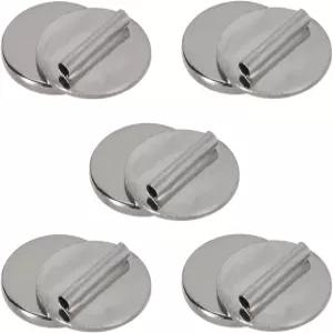 5Pcs 실버 미니 핀 브로치 컨버터 해악 프리 의류 자석 버클 금속 라펠 홀더 쉽게 사용 가능한 주얼리 제작