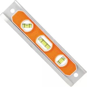 클라인 툴즈 935R 레벨 9인치 마그네틱 알루미늄 어뢰 0/45/90도 바이알 및 V-그루브 테이퍼 노즈