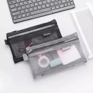 매쉬 메쉬 여행용 사각 미니 파우치 필통 여행용품 파우치가방