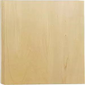 5팩 미완성 배스우드 시트 18x23x3/16인치 두꺼운 합판 보드 나무 직사각형 패널 커팅 불타는 DIY 공예용