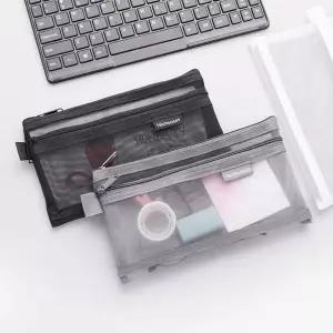 매쉬 메쉬 여행용 사각 미니 파우치 필통 여행용품 파우치가방