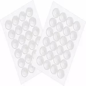 퀼트 템플릿용 논 슬립 실리콘 그립 자 스티커 그립용 트루 총 96개 큰 48개 작은 미끄럼 방지