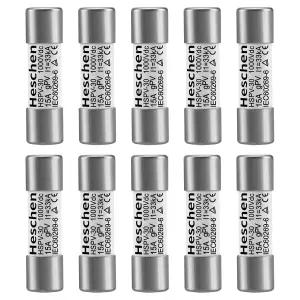 헤센 태양광 DC1000V PV 퓨즈 gPV 타입 링크 HSPV-30 10 * 38mm 15A 1000VDC I1 33kA 시스템 보호용 10PCS