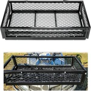 ECOTRIC 유니버설 프론트 카고 바스켓 17.2인치 W x 37.2인치 L 7.1인치 H UTV ATV 드롭 보관 수하물